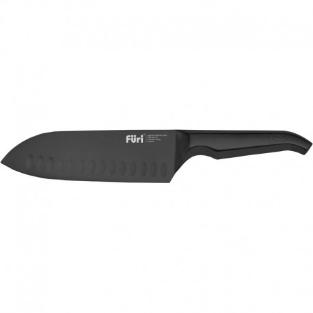 Furi Jet Black Santoku Knife 17cm ,Cooks Plus