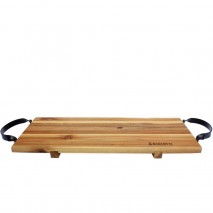 St Clare Acacia Board with Black Steel Handles 60x20cm