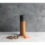 Acacia Wood and Black Marble Salt and Pepper Grinder - 18cm