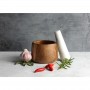 Gabel & Teller Acacia Wood and Marble Mortar and Pestle