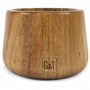 Gabel & Teller Acacia Wood and Marble Mortar and Pestle