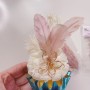 More Cuppies Powder Puff Blue Foil Cupcake Liners 24pk Moreish