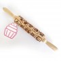 Mother's Day Hearts Embossed Wooden Rolling Pin Cake