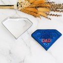 Jewel Diamond or Superhero Emblem Stainless Steel Cookie Cutter