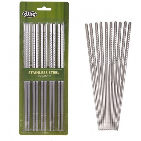 Dline SS Chopsticks Set of 5