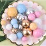 Ball Cake Toppers Asstd Sz 20pc Gold