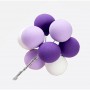 Mini Ball Cake Topper 8pc Sets - assorted colours