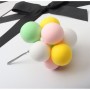 Mini Ball Cake Topper 8pc Sets - assorted colours