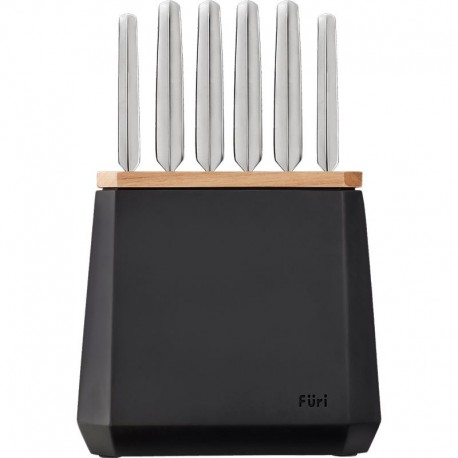 Furi Stone Knife Block Set Midnight 7 Piece Furi,Cooks Plus