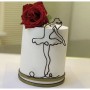 Cake Topper Acrylic Outlines - Ballerina Unbranded,Cooks Plus