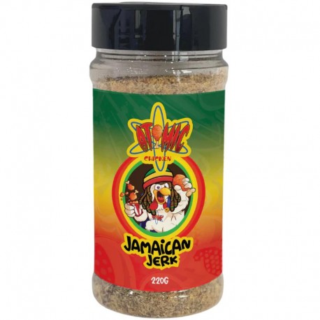 Atomic Chicken Jamaican Jerk Rub 220gm Stagg and Co,Cooks Plus