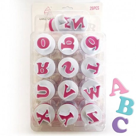 Cake Craft Large Uppercase Alphabet Plunger Cutter Cake