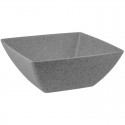 Melamine Concrete Square Serving Bowl 260x260x110mm - 4300ml