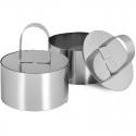 Stainless Steel Mousse Ring Mould Round 8x8x4cm