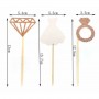 CP Cupcake Toppers Bride pack 1 12pcs