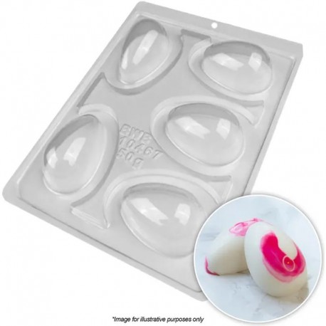 BWB Smooth Egg Mould 50g 3pc