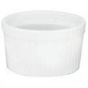 Souffle Dish Ribbed - 240ml White 100mm