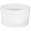 Duaceram Souffle Dish Ribbed - 120ml White 85mm