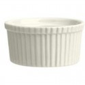 Duraceram Ribbed Souffle Dish - 76mm Ivory