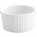 Duraceram Souffle Dish Ribbed - 180ml White 90mm