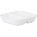 Chelsea Sauce Dish - 2 Compartments 90mm White