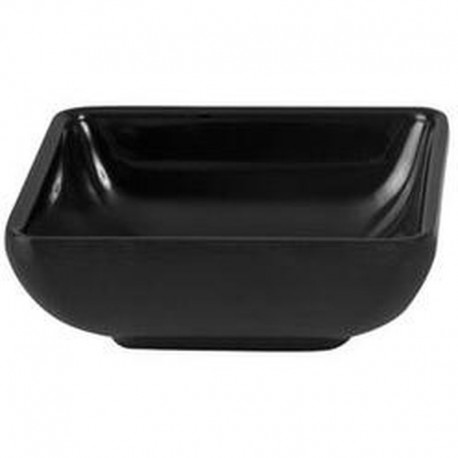 RYNER SQUARE SAUCE DISH-BLACK, 70x70mm