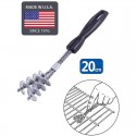 White Magic Mini Double Helix Barbecue Brush