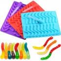 Gummy Snake Silicone Mould 20 Cavity