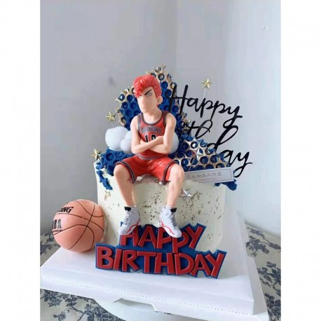 Cake Topper Basketball Figurine Boy