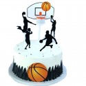 Cake Topper Basketball 5pc Assorted