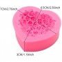 3D Rose Heart Silicone Mould Unbranded,Cooks Plus