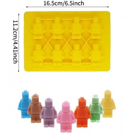 Lego Man Mini Figurine Silicone Mould 8 cavity Unbranded,Cooks