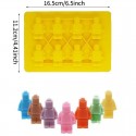 Lego Man Mini Figurine Silicone Mould 8 cavity