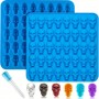 Mini Skull Silicone Mould with dropper 40 cavity