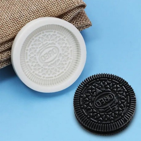 'Oreo' Cookie Mould Round Silicone Mould Unbranded,Cooks Plus