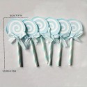 Cake Topper Lollipops 12pc Blue