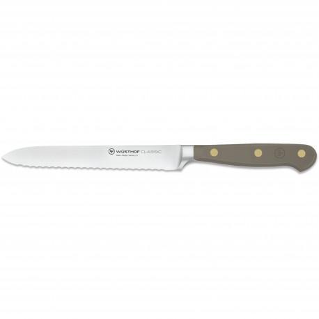 Wusthof Classic Serrated Utility Knife 14cm - Velvet Oyster