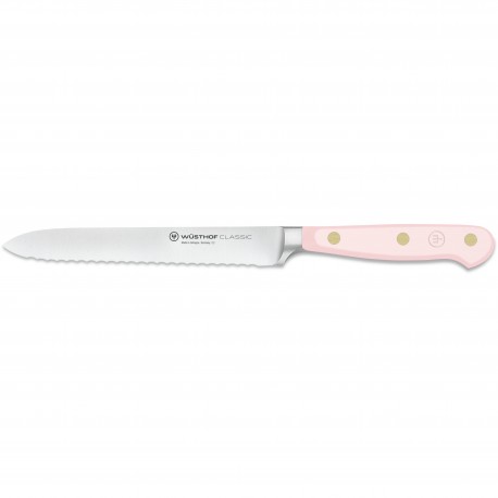 Wusthof Classic Serrated Utility Knife 14cm - Pink Himalayan