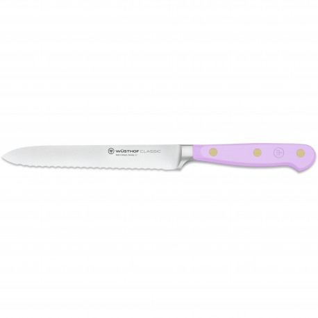 Wusthof Classic Serrated Utility Knife 14cm - Purple Yam