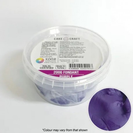 Cake Craft Fondant Purple 200g Cake Craft,Cooks Plus