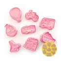 Cake Craft Cookie Cutters - Travel Vehicles - 8 pieces