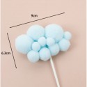 Cake Topper Clouds - Blue 1pc