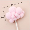 Cake Topper Clouds - Pink 1pc