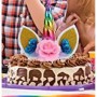 Cake Topper Unicorn Horn/Ears/Flowers 15cm Unbranded,Cooks Plus