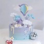 Cake Topper Unicorn Figurine Purple/Blue Unbranded,Cooks Plus