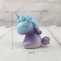 Cake Topper Unicorn Figurine Purple/Blue Unbranded,Cooks Plus