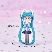 Cake Topper Anime Girl Blue Hair 7.5cm Unbranded,Cooks Plus