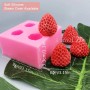 Silicone Mould Strawberry 4 cavity Unbranded,Cooks Plus