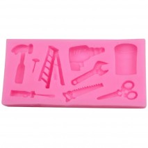 Silicone Mould Tools Asst 9 cavity Unbranded,Cooks Plus