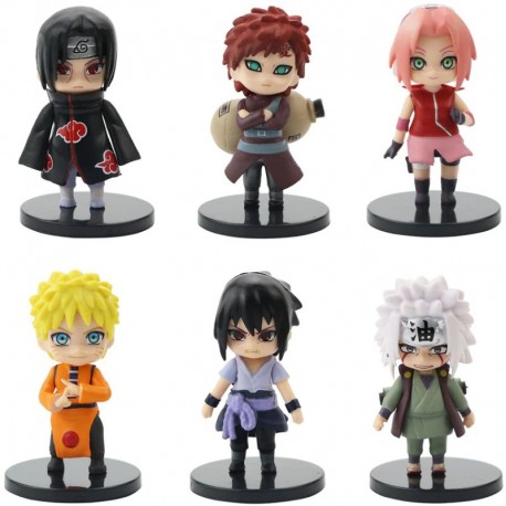 Cake Topper Naruto 6pc Set Pack 1 Unbranded,Cooks Plus